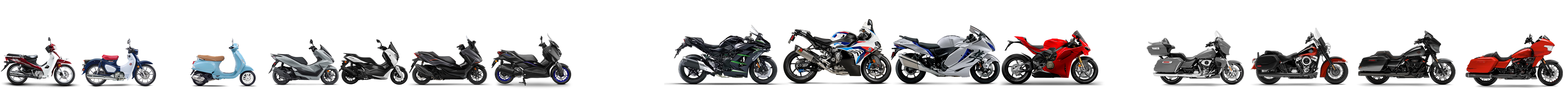 다양한 바이크들